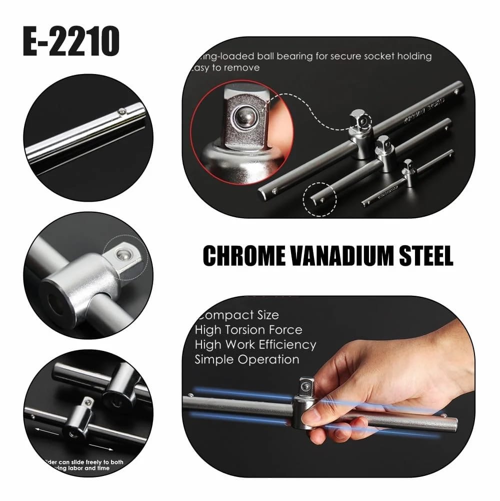 Eastman Sliding Bar, Chrome Vanadium Steel E-2210(pack of 6) 3