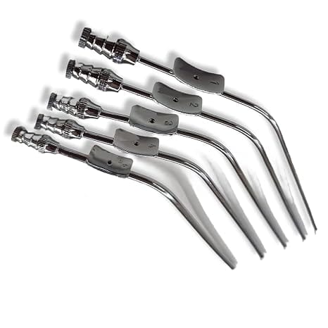 Forgesy 5 Pcs Stainless Steel Mastoid Suction Tube Set, GSS053 4