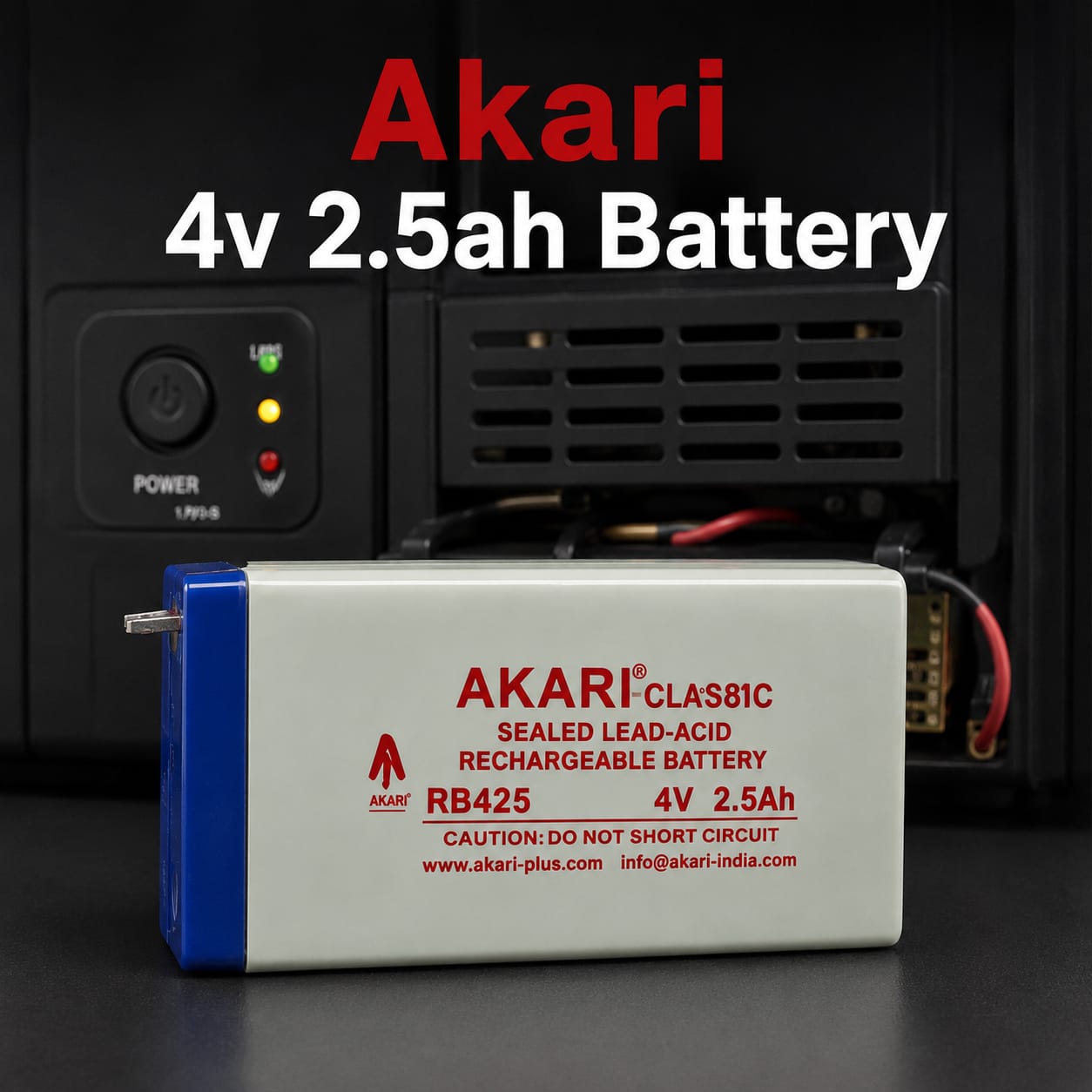 Akari 4v 2.5Ah Battery | Sealed Lead - Acid Battery for Electronic Weighing Scales, Medical Equipments & Electronic Test Equipments, Toys, Emergency Lights & Rechargeable Fans 2