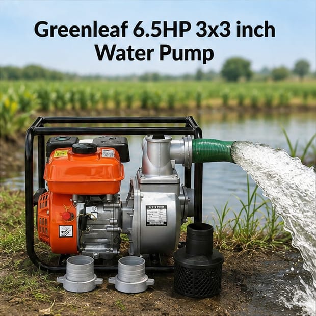 Greenleaf 6.5HP 3x3 inch Water Pump (WP-30) 2