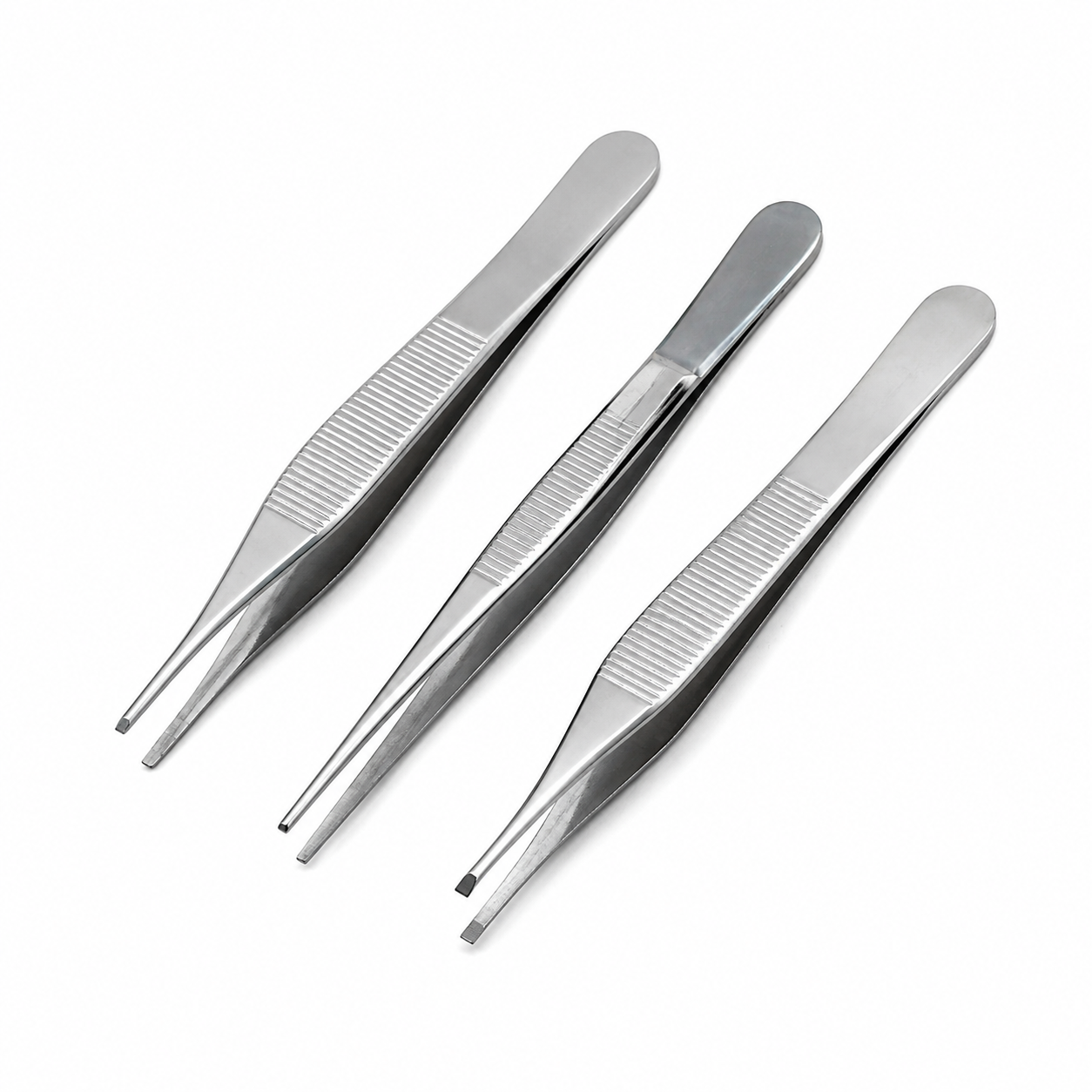 Forgesy Stainless Steel Adson, Dressing & Tissue Clamp Combo, X61 2