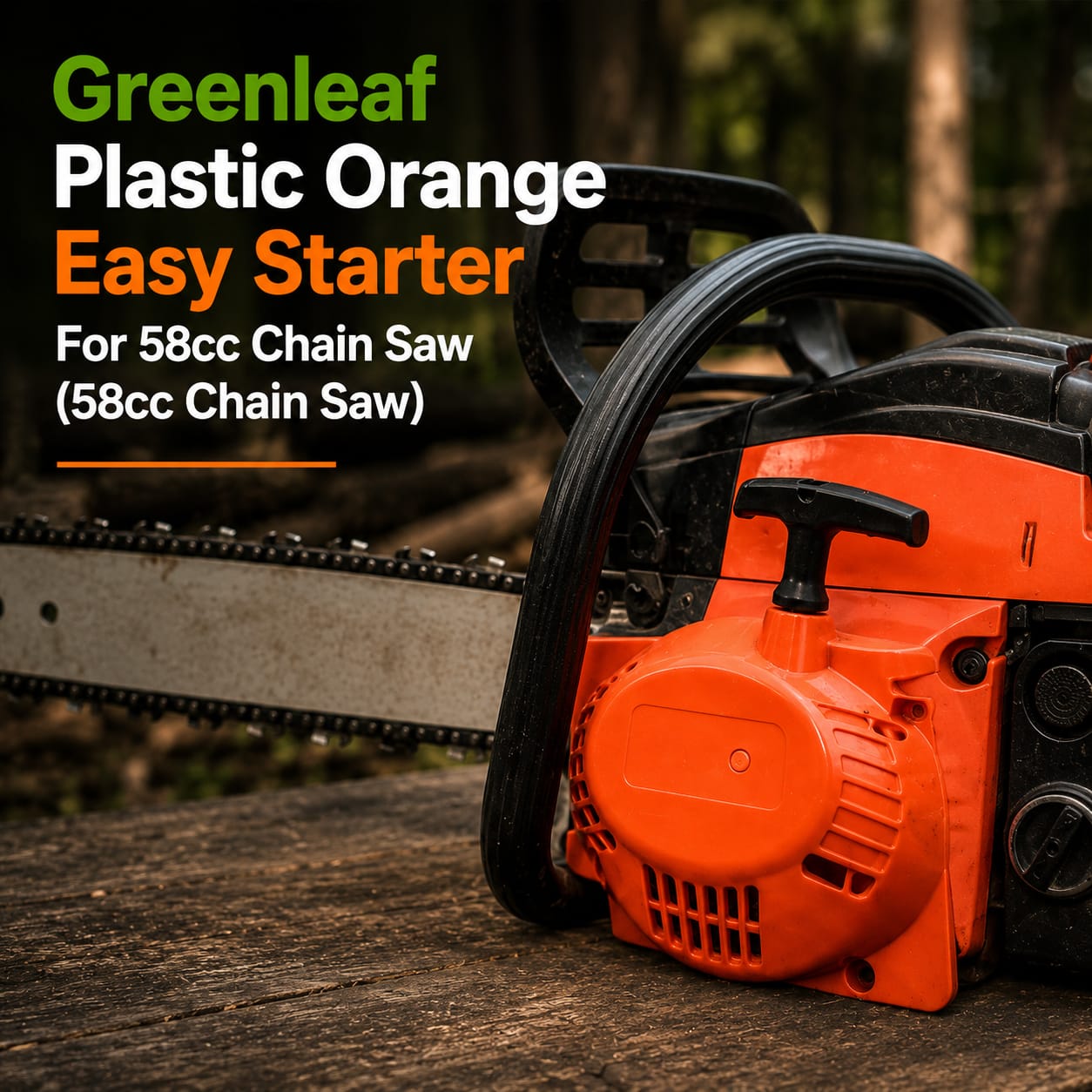 Greenleaf Plastic Orange Easy Starter for 58cc Chain Saw (58cc Chain Saw) 2