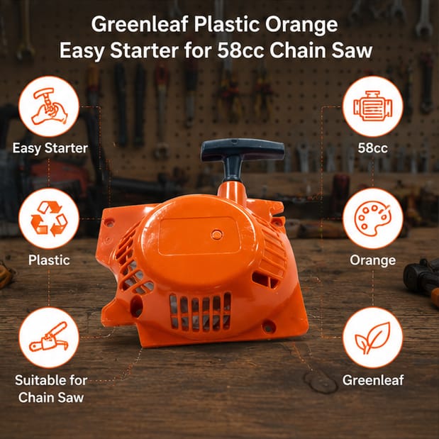 Greenleaf Plastic Orange Easy Starter for 58cc Chain Saw (58cc Chain Saw) 4