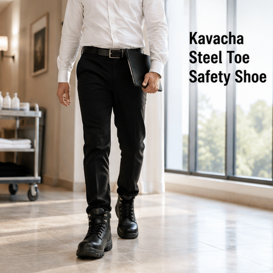 Kavacha Steel Toe safety Shoe - S19 (Size-6) 2
