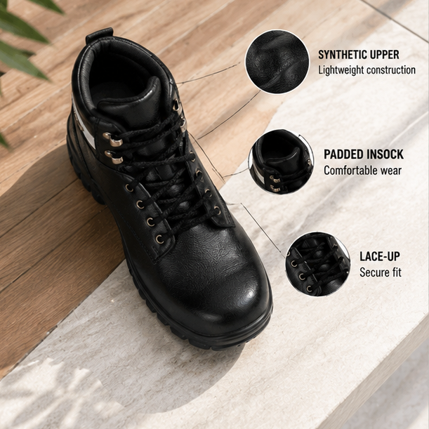 Kavacha Steel Toe safety Shoe - S19 (Size-6) 4