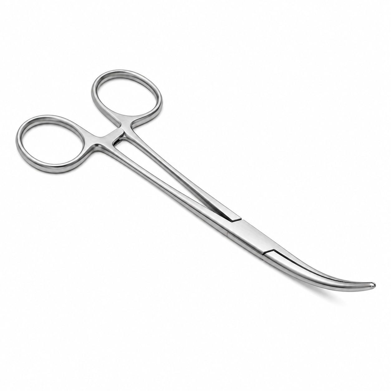 Forgesy GSS21 5 inch Stainless Steel Silver Curved Mosquito Forceps 2