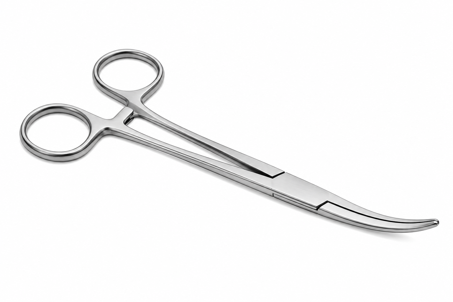 Forgesy GSS21 5 inch Stainless Steel Silver Curved Mosquito Forceps 4