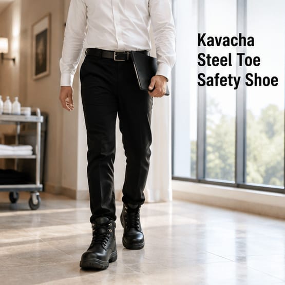 Kavacha Steel Toe safety Shoe - S19(Size-10) 2