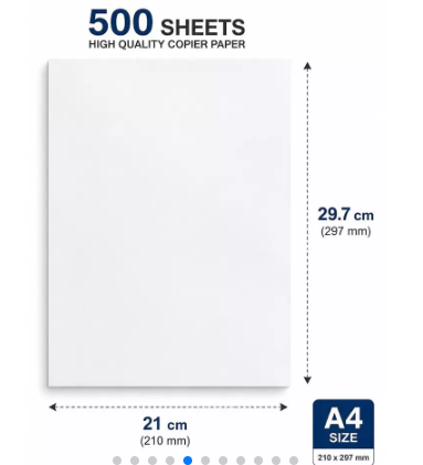 Pristine A4 Multi-Functional Copier Paper, 75 GSM, 500 Sheets, 210 x 297 mm, Compatible with Laser, Inkjet, Fax Machines 3
