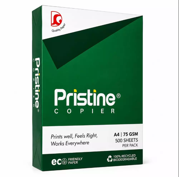 Pristine A4 Multi-Functional Copier Paper, 75 GSM, 500 Sheets, 210 x 297 mm, Compatible with Laser, Inkjet, Fax Machines 4