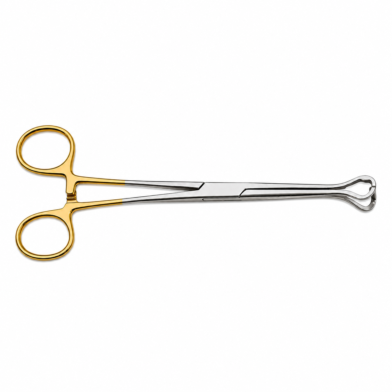 Forgesy GSS76 6 inch Tungsten Carbide Straight Babcock Tissue Forceps 3