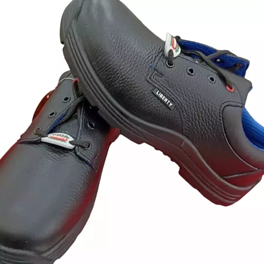 Liberty SURAKSHA-1SJ Steel Toe Safety Shoes Low Ankle Black Size UK 10 2
