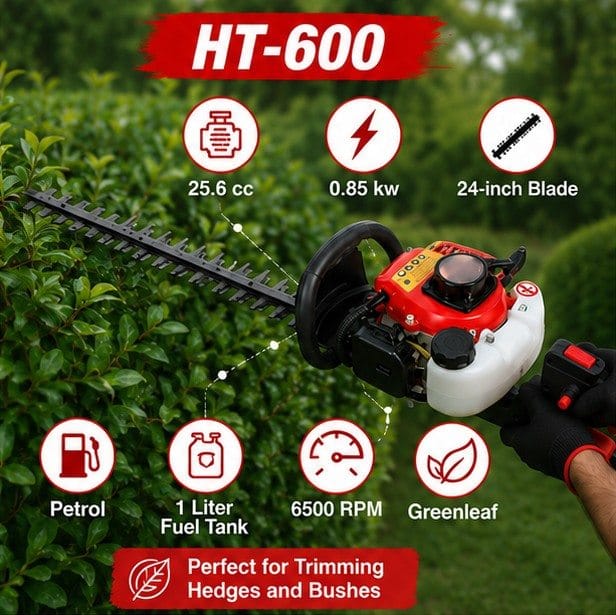 Greenleaf 85kW 24 inch 2 Stroke Hedge Trimmer (HT-600) 4