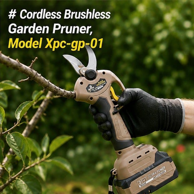 Cordless Brushless Garden Pruner, Model XPC-GP-01 2