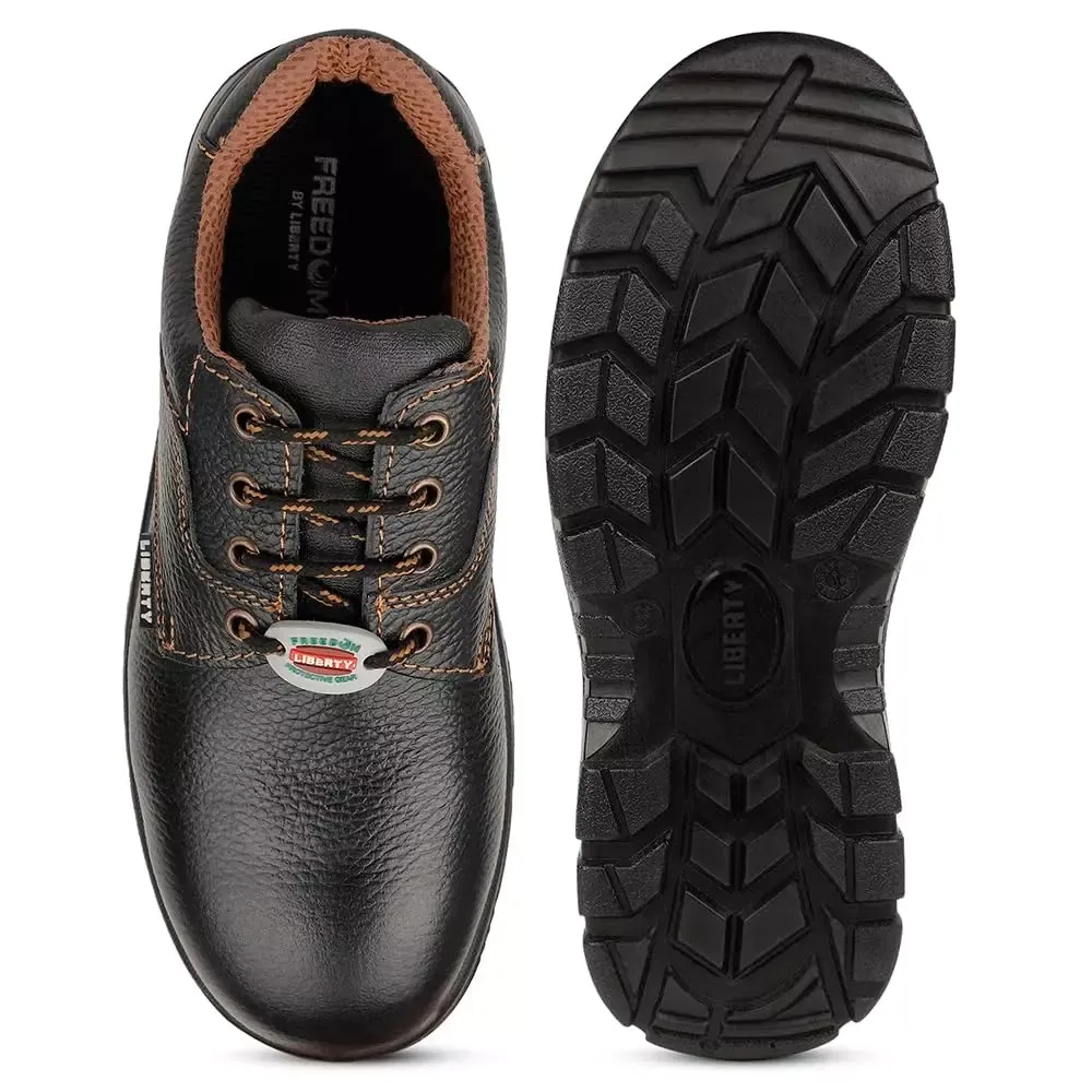 Liberty Steel Toe Safety Shoes Low Ankle PU Sole Size UK 7 Black, Shakti-1SK 3
