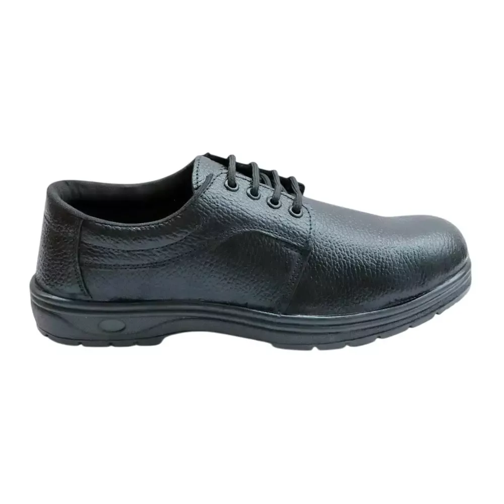 Steel Toe Tornado Safety Shoes Low Ankle PVC Sole Black Size UK 6, ST-1015 2