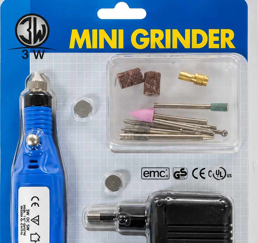 Premium Quality Die Mini Grinder Kit, 1500mAh Cordless Rotary Tool for Industrial Grinding & Polishing, 18000 RPM 3