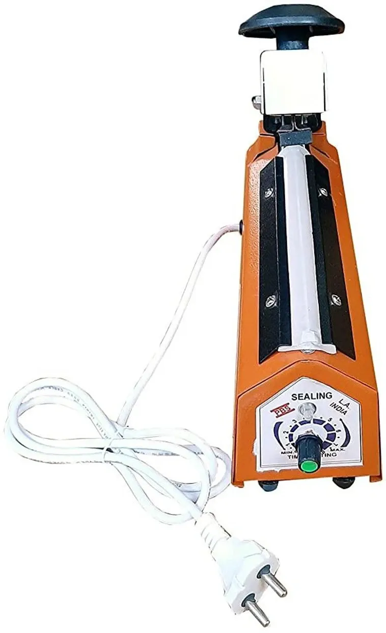 EzzuCrafts 10 Inch Impulse Manual Hand Sealer Heat Sealing Machine Poly Bag sealing machine Hand Held Heat Sealer (200 mm) 4