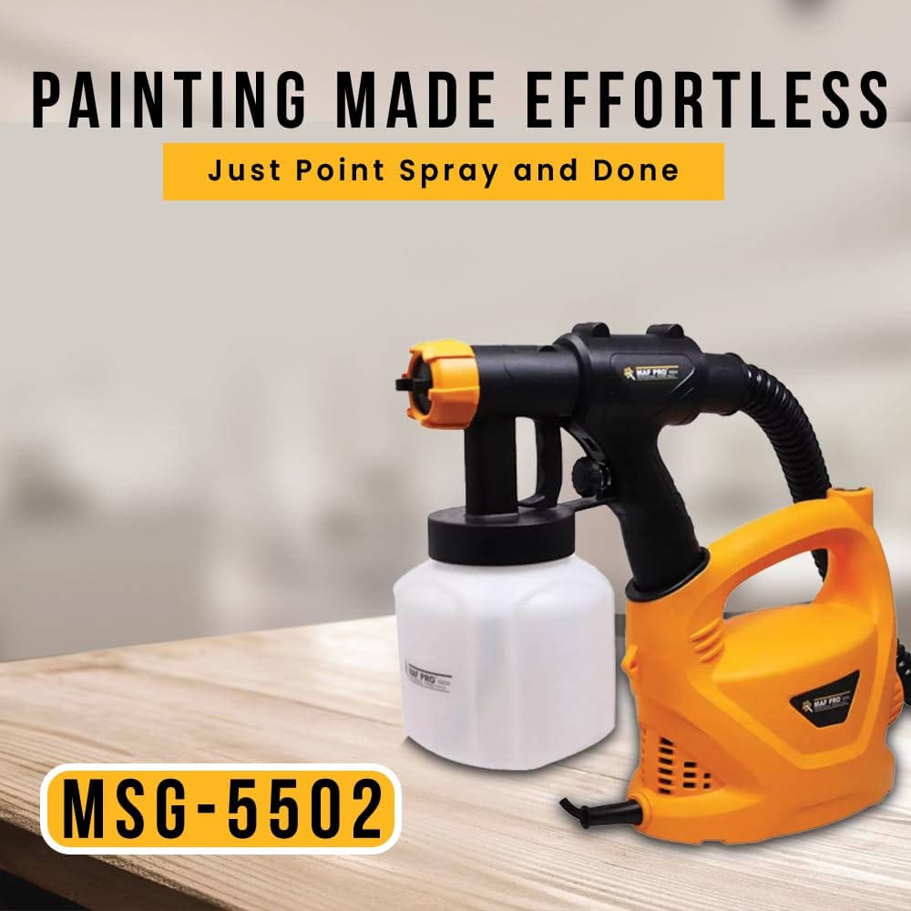 MAF PRO 550 W HVLP Spray Gun With Viscosity Measuring Cup and Mountable Fast Air Painting Tool 4