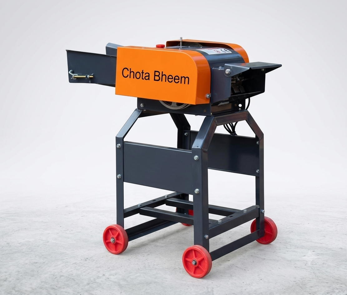 CHOTA BHEEM/Mini Chaff Cutter Grass Cutter/Grass Cutting 400-800 KG with Motor/Little matser with 3HP Motor-With Single Phase 4