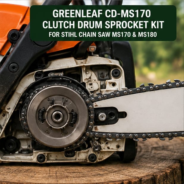 Greenleaf Clutch Drum Sprocket Kit Set for Stihl Chain Saw MS 170& MS180 (CD-MS170) 2