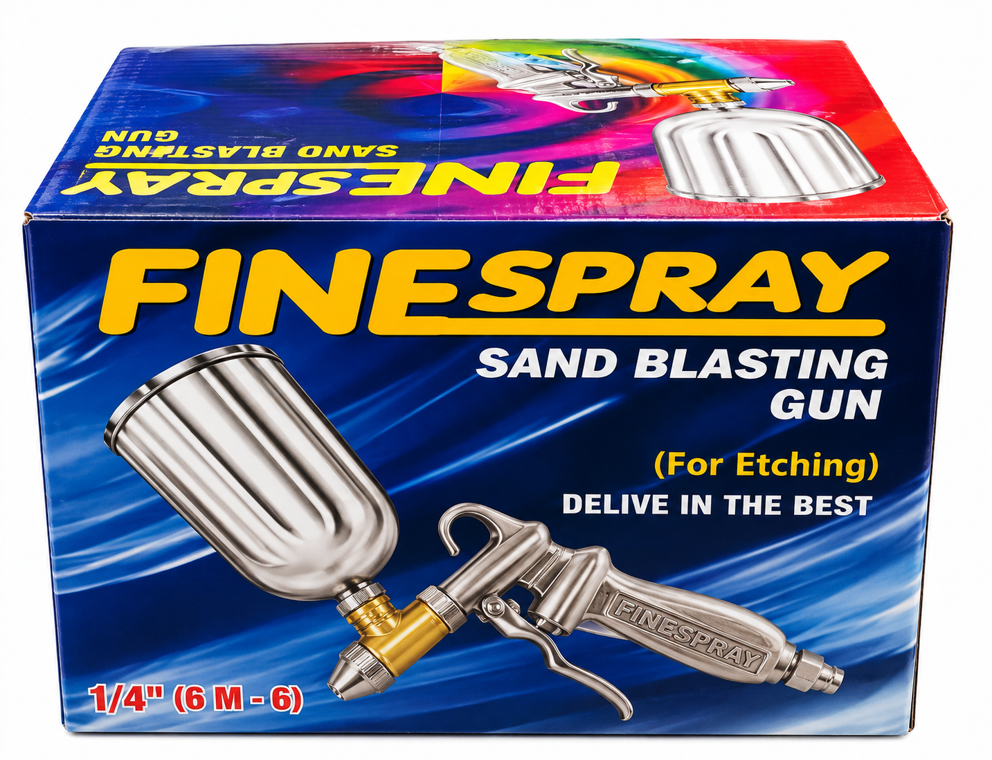 600ml-1L 4-6 Bar Pneumatic Precision Fine Spray Sandblasting Gun 2