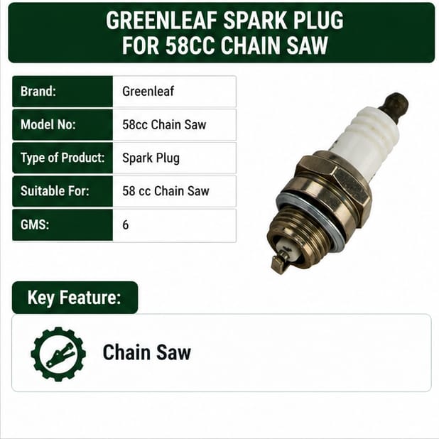 Greenleaf Spark Plug for 58cc Chain Saw (58cc Chain Saw) 3