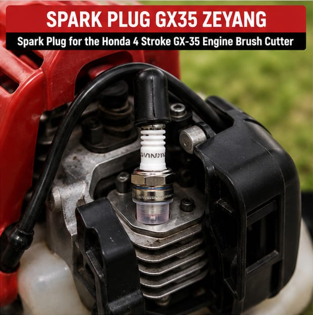 SPARK PLUG GX35 ZEYANG(Spark Plug For Honda 4 Stroke GX-35 Engine Brush Cutter ) 2