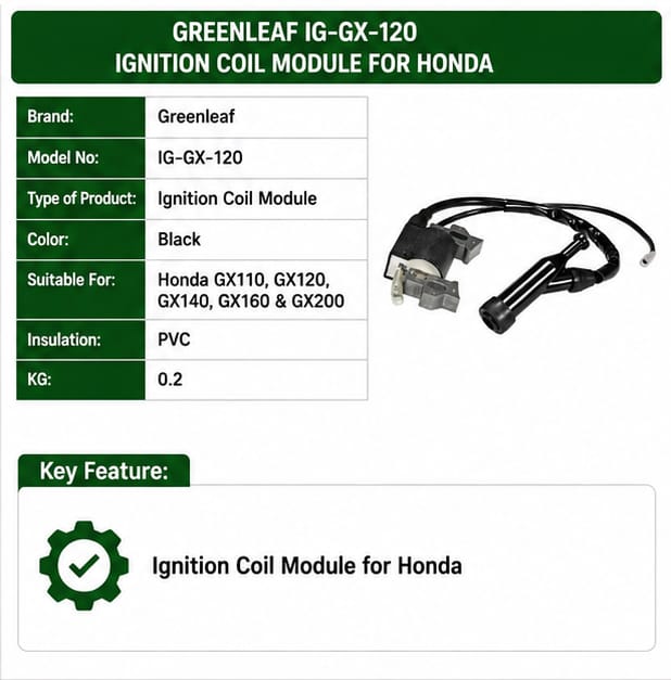Greenleaf Ignition Coil Module for Honda GX110 GX120 GX140 GX160 & GX200 (IG-GX-120) 3