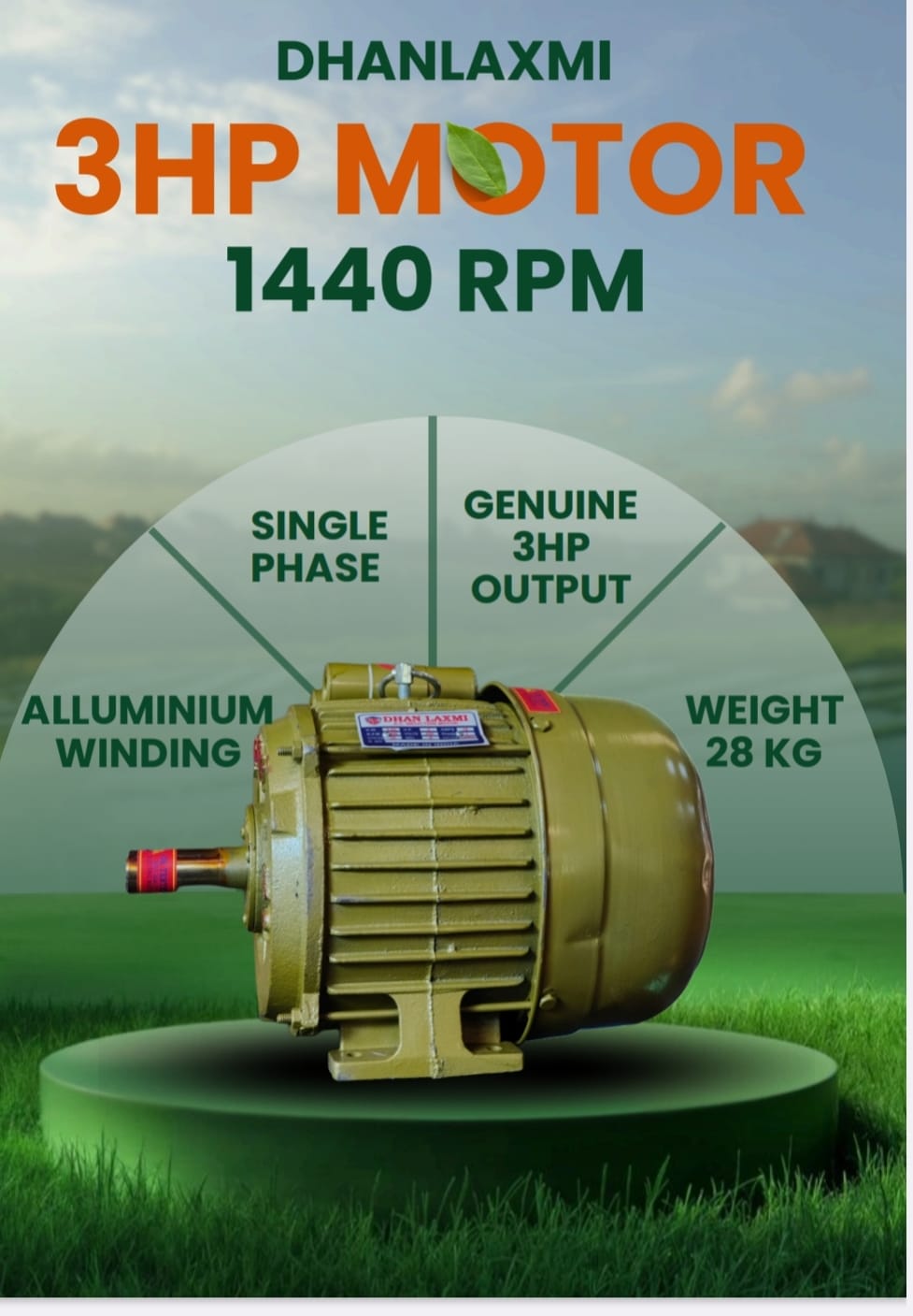 3HP MOTOR 1440 RPM 2