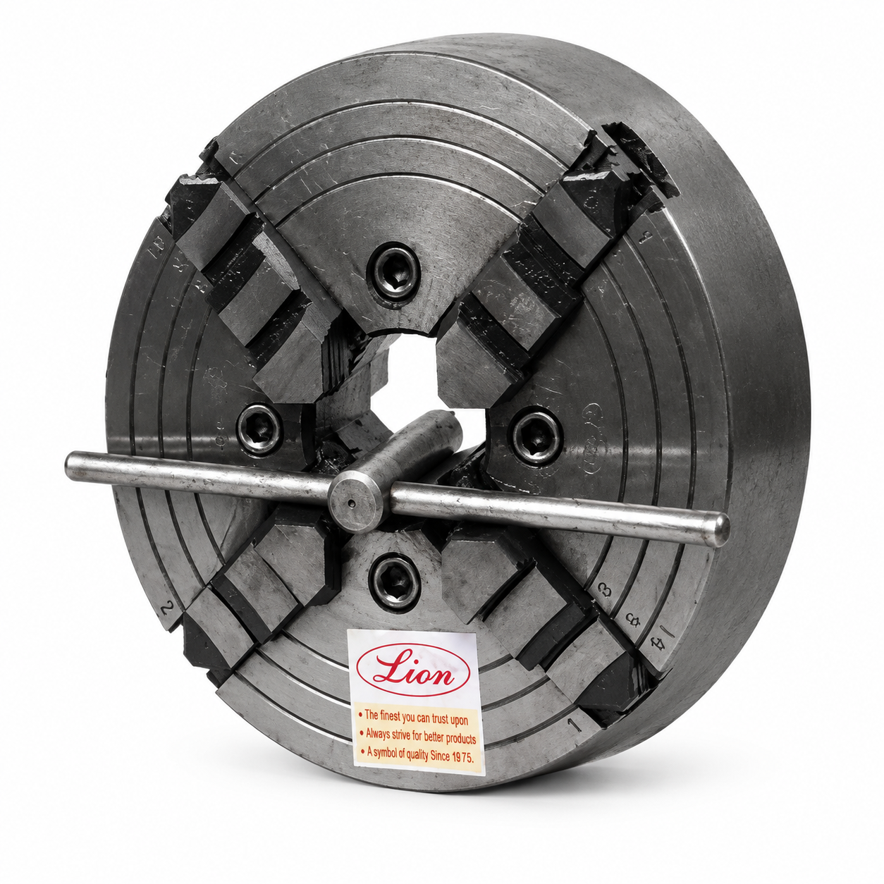  254 mm(10 Inch) Double Slot Independent Lathe Chuck, 525 4