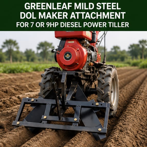Greenleaf Mild Steel Dol Maker Attachment for 7 & 9HP Diesel Power Tiller (DU-DA-20211746) 2