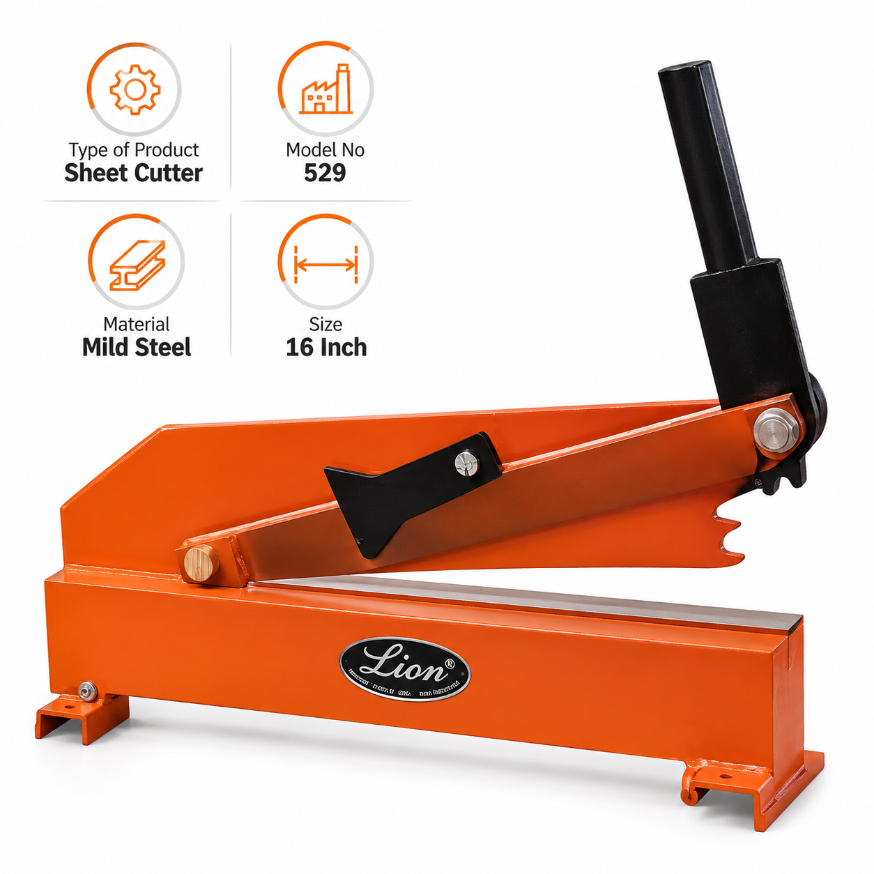 Lion Sheet Cutter Super Delux 16 Inch Mild Steel, 529 3