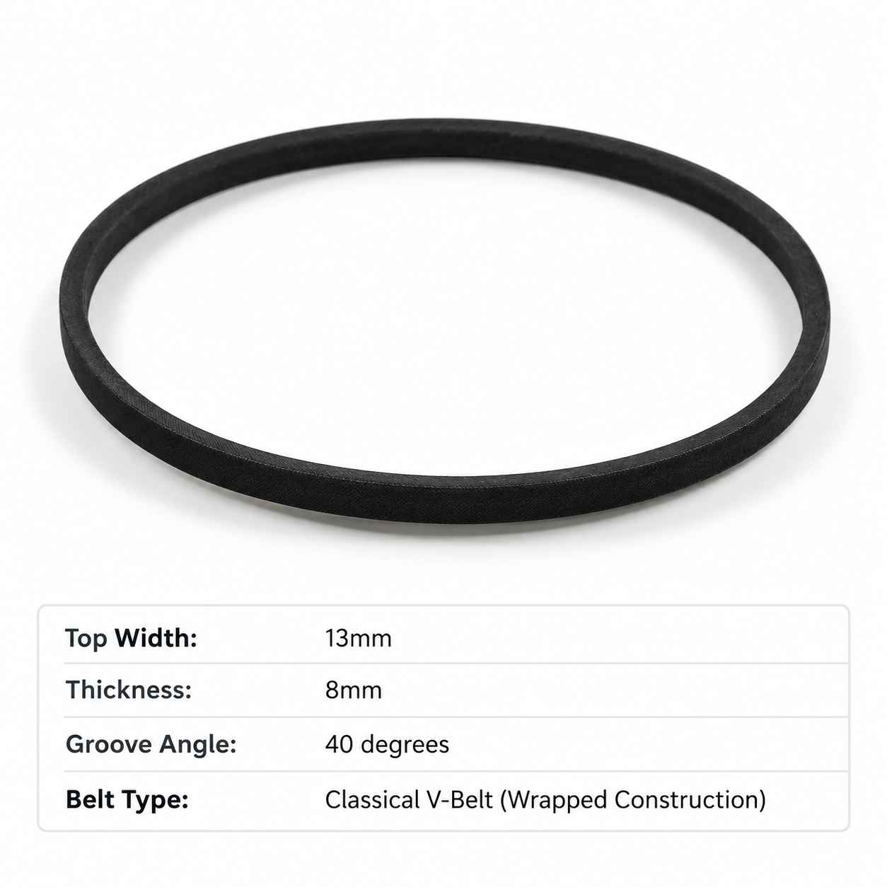 Premium Industrial Classical V-Belt A-19 | Rubber Wrapped and Heat Resistant | High-Performance Drive V-Belt for Motors Compressors & Machinery 3