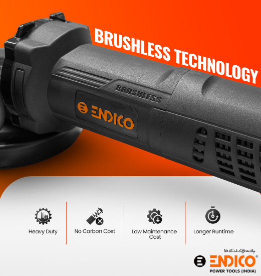 Endico Brushless Angle Grinder 1300w 2