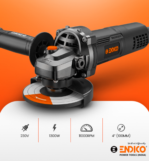 Endico Brushless Angle Grinder 1300w 3