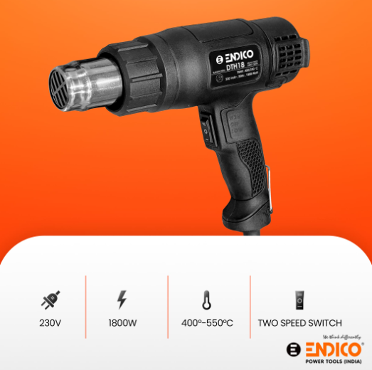 Endico 1800W Dual Temperature Heat Gun (DTH18) 3