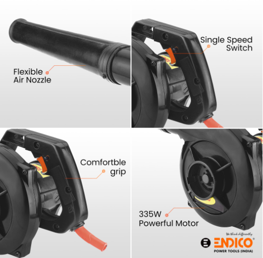 Endico 335W , 13000rpm Air Blower (B335) 5