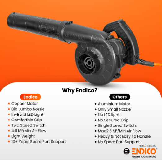 Endico 25000rpm , 900W Air Blower with High Beam LED Light (BL900) 3