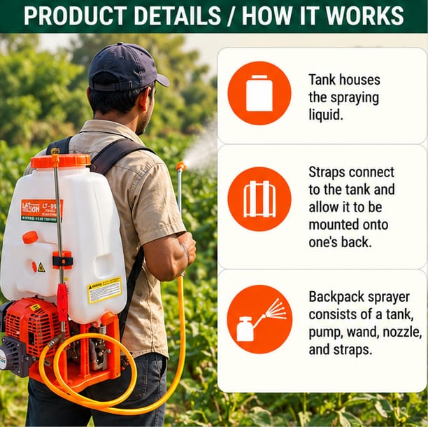 Latson LT-999 Double Suction Power Sprayer(LT-999 32 CC) 4
