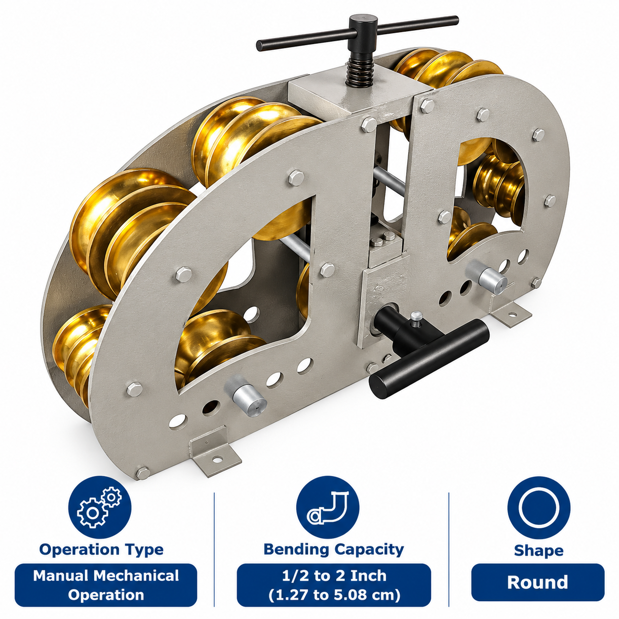 Lion Radius Pipe Bending Machine Round 1/2 to 2 Inch (1.27 to 5.08 cm) for Industrial Use 4