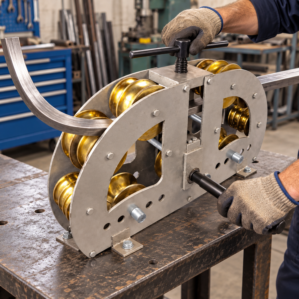 Lion Radius Pipe Bending Machine Round 1/2 to 2 Inch (1.27 to 5.08 cm) for Industrial Use 3