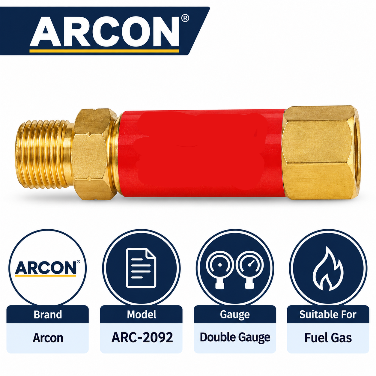 Arcon Flash Back Arrestor for Fuel Gas Regulator ARC-2092 3