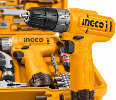 Ingco 148 Pcs Tools Set with Cordless Drill 0-750 RPM Speed 0.8-10 mm Plastic Chuck(HKTHP41482) 3